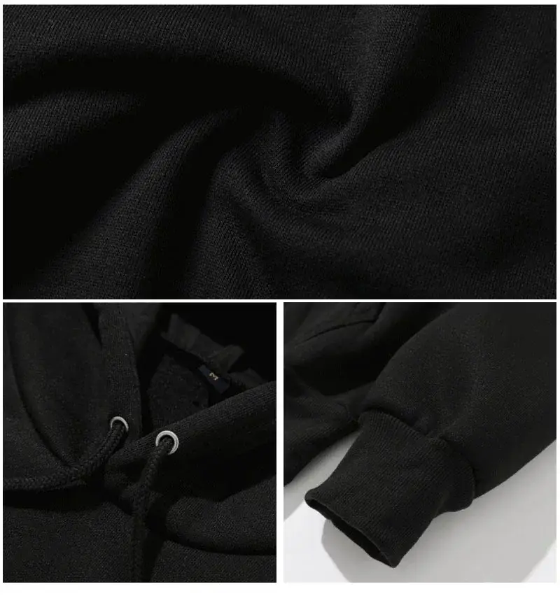 Black Heart Print Hoodie for Men Women 4TH WORLD TOUR — feature 13