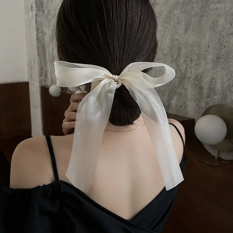 Women's Black Bow Hair Clip Back Clip Hairpin - Image 8
