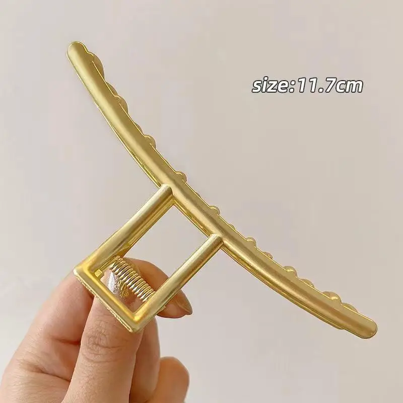 Golden Geometric Hair Clip for Women - Image 11