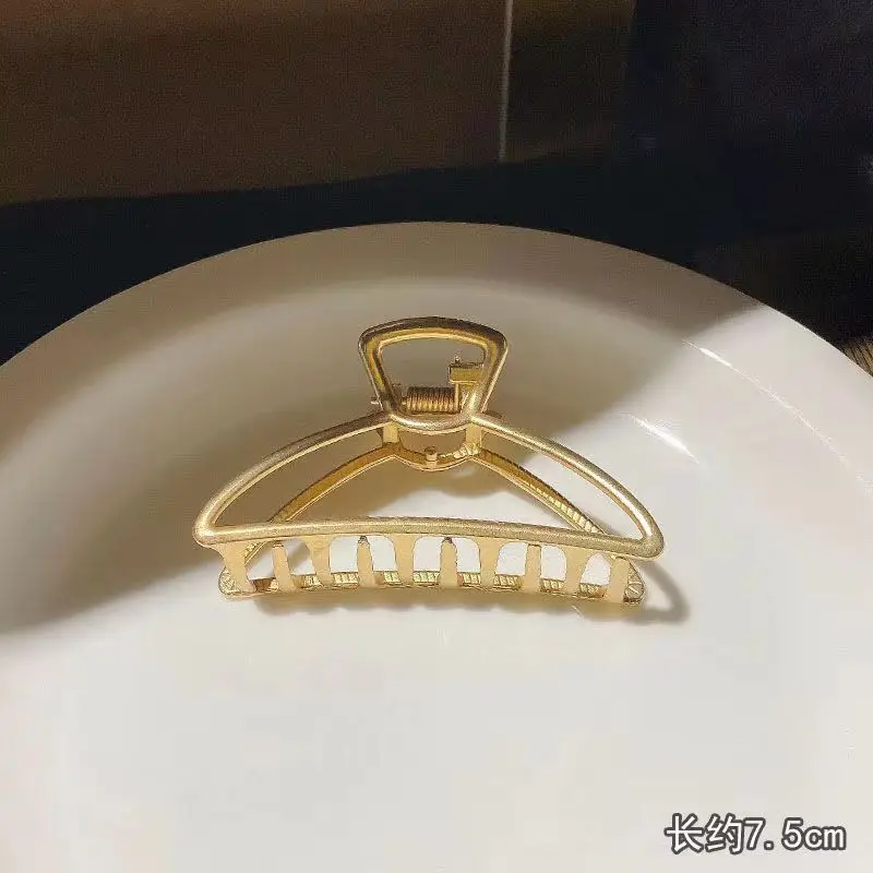 Golden Geometric Hair Clip for Women - Image 3