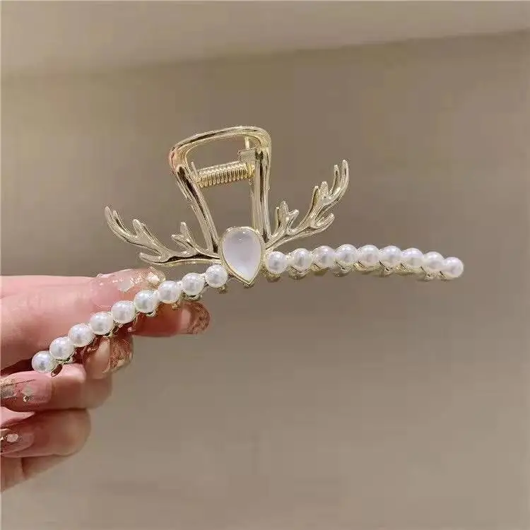 Golden Geometric Hair Clip for Women - Image 5
