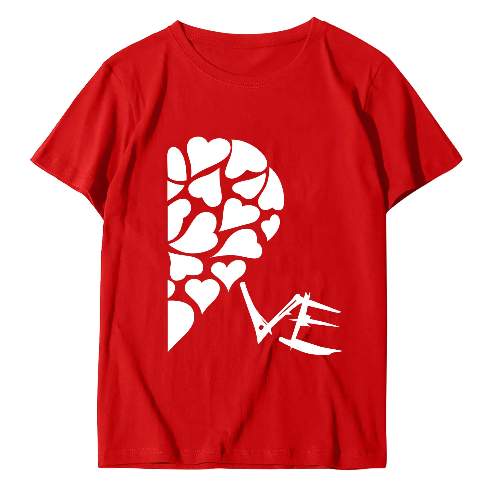 Red Leopard Print T-Shirt for Men Women Plus Size - Image 17