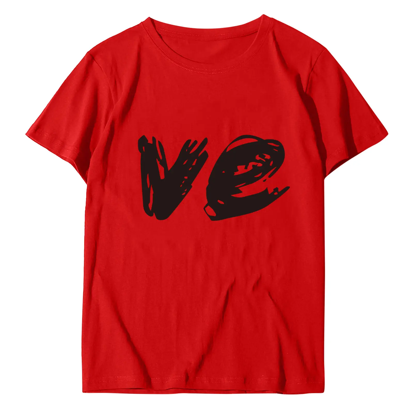 Red Leopard Print T-Shirt for Men Women Plus Size - Image 5