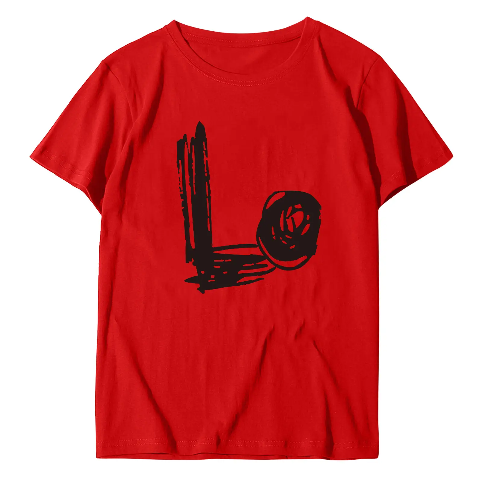 Red Leopard Print T-Shirt for Men Women Plus Size - Image 6