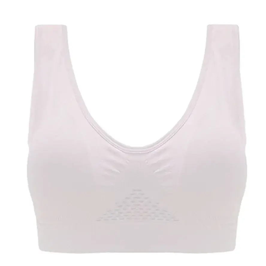 Women's Hollow Mesh Rimless Sports Bra Large - Image 2