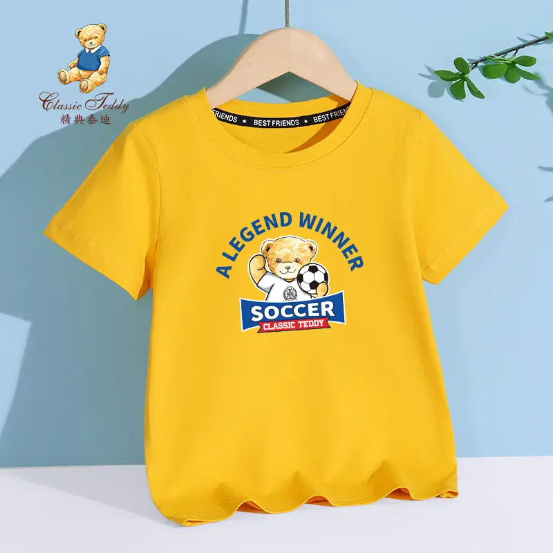 Classic Teddy 70s T-shirt Cotton Summer Boys Girls - Image 15
