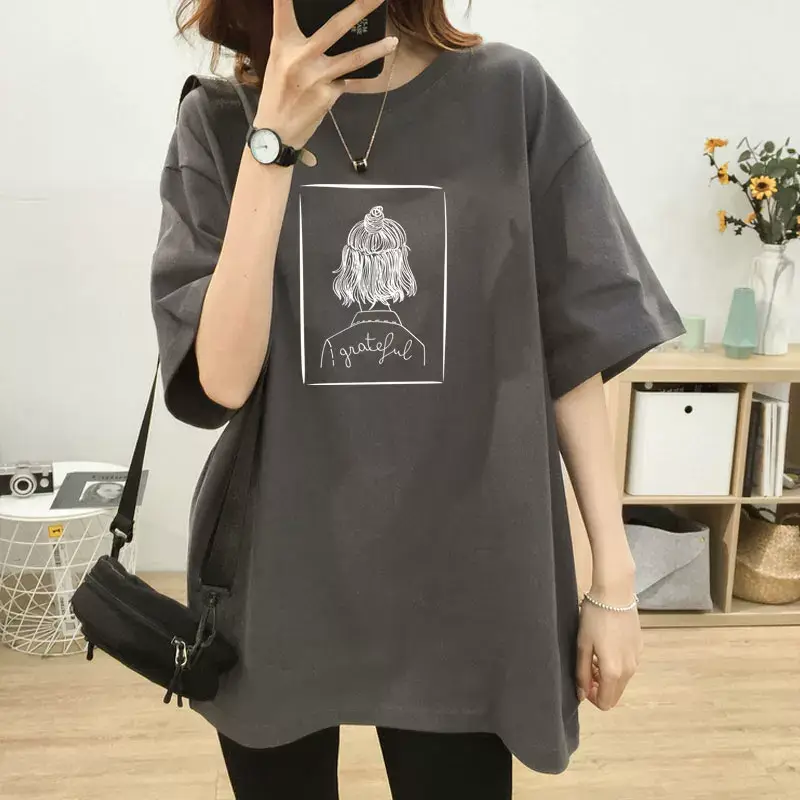 Women Loose Fit Yellow Mickey Mouse Breastfeeding Top — feature 19