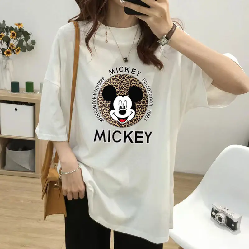 Women Loose Fit Yellow Mickey Mouse Breastfeeding Top - Image 18