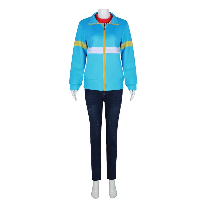 Max Mayfield Cosplay Suit Blue Red Checkered Pants