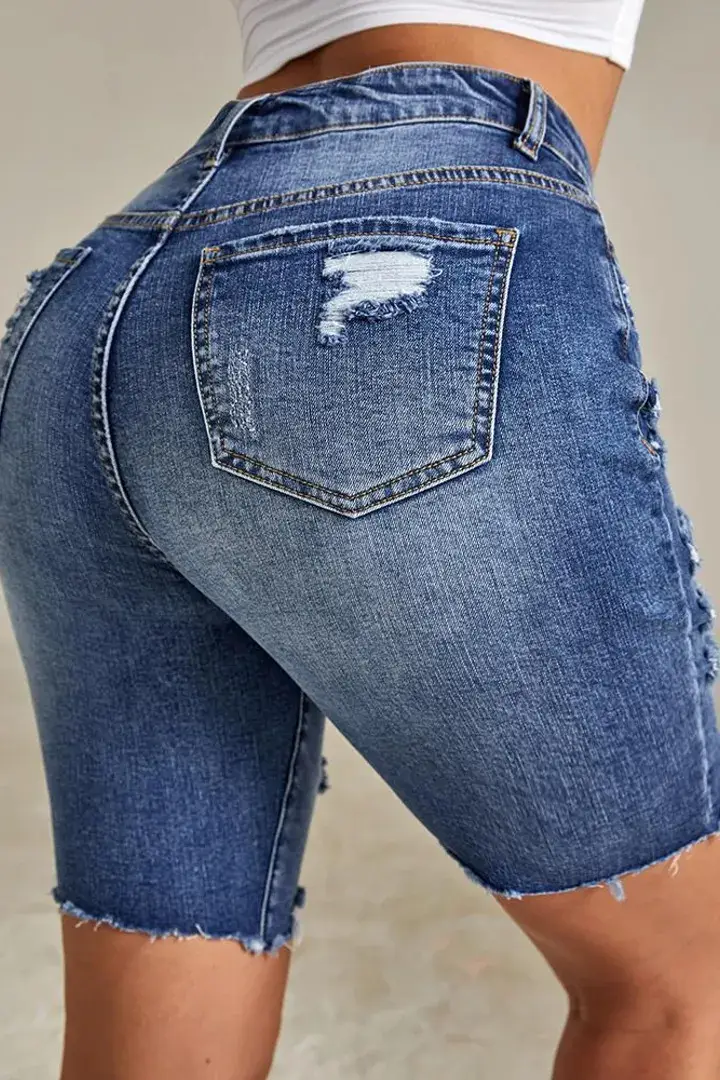 High Waist Stretch Slim Jeans Women European American