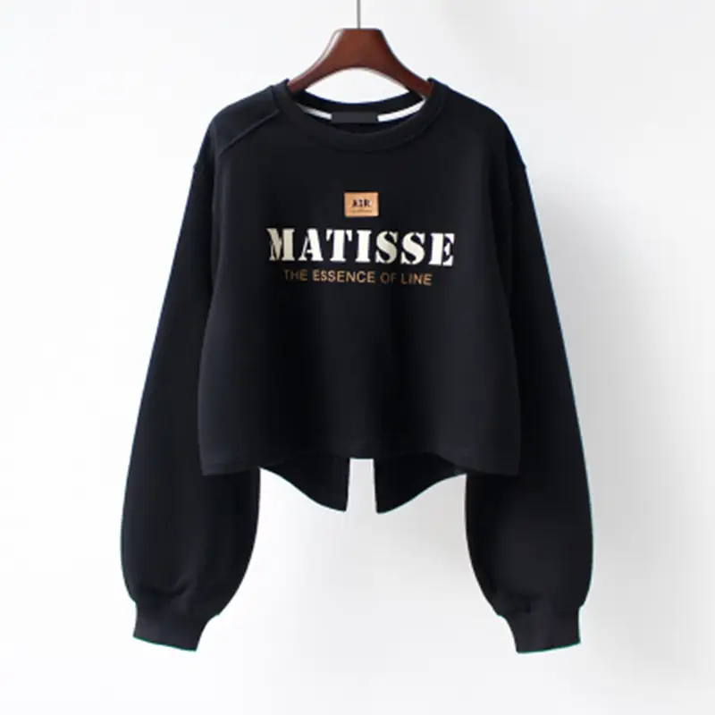 Women Grey Matisse Print Crew Neck Sweater - Image 5