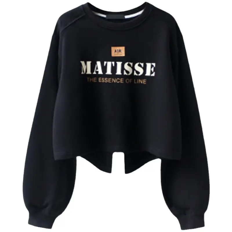 Women Grey Matisse Print Crew Neck Sweater - Image 7
