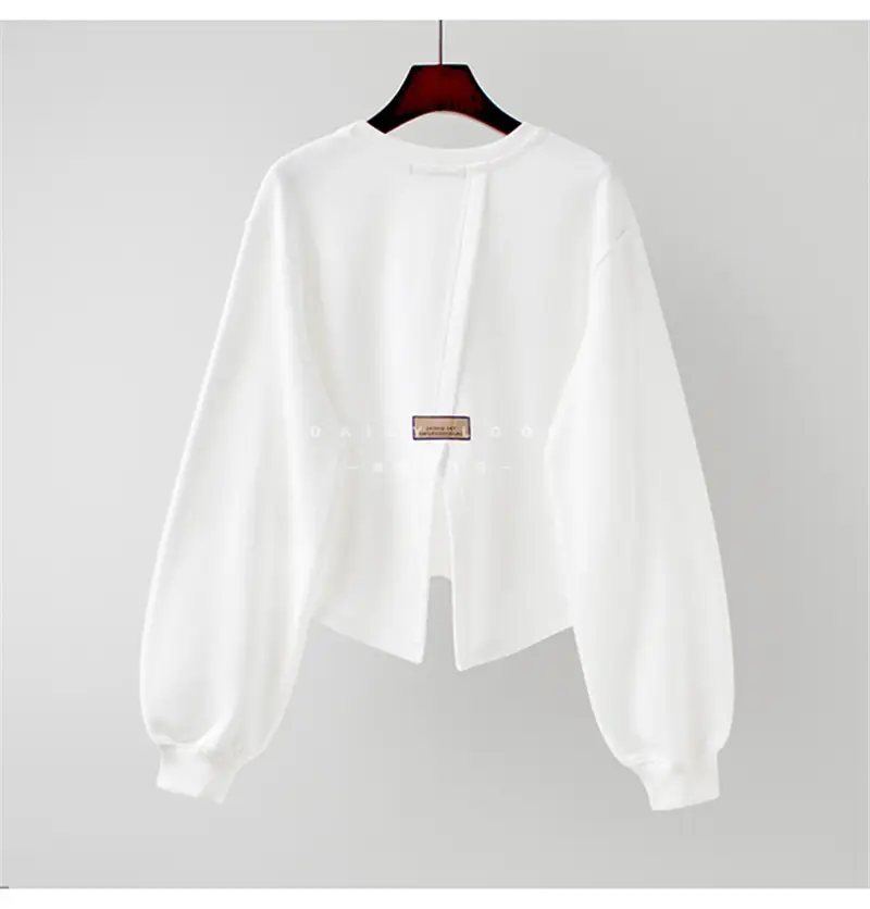 Women Grey Matisse Print Crew Neck Sweater — feature 11