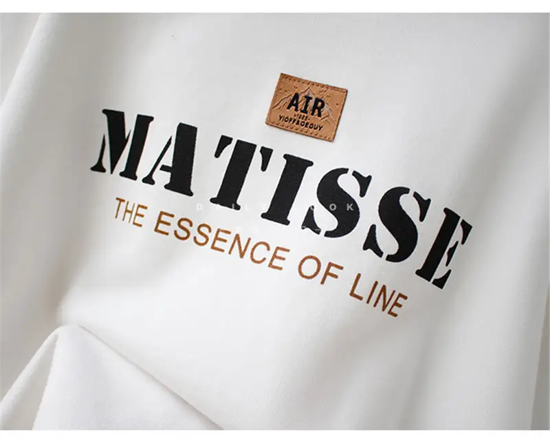 Women Grey Matisse Print Crew Neck Sweater — feature 13