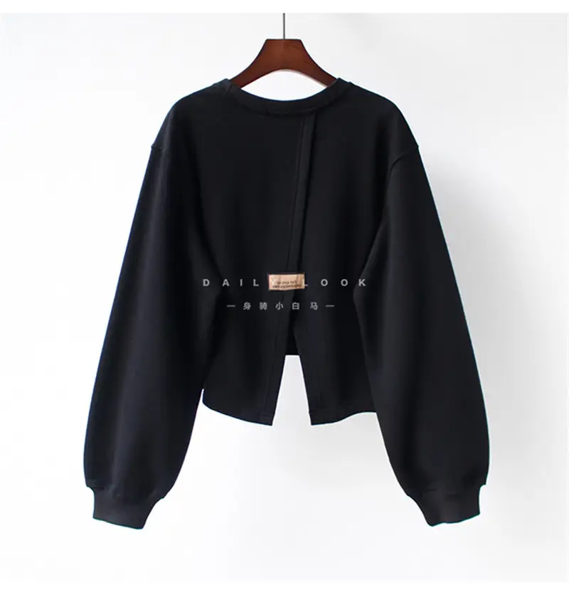 Women Grey Matisse Print Crew Neck Sweater — feature 3