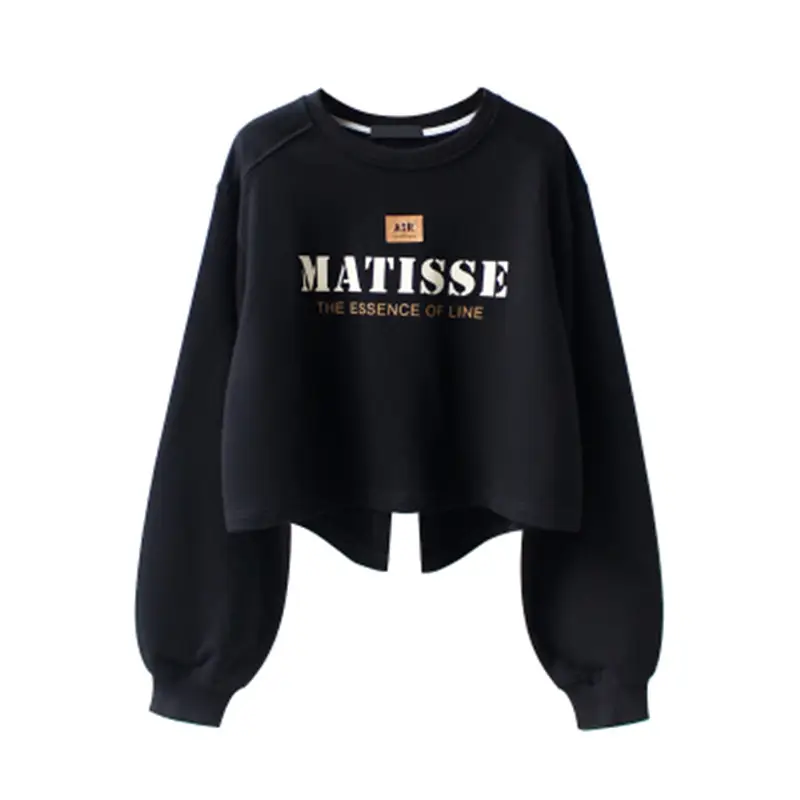 Women Grey Matisse Print Crew Neck Sweater - Image 3