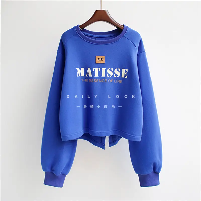 Women Grey Matisse Print Crew Neck Sweater - Image 4