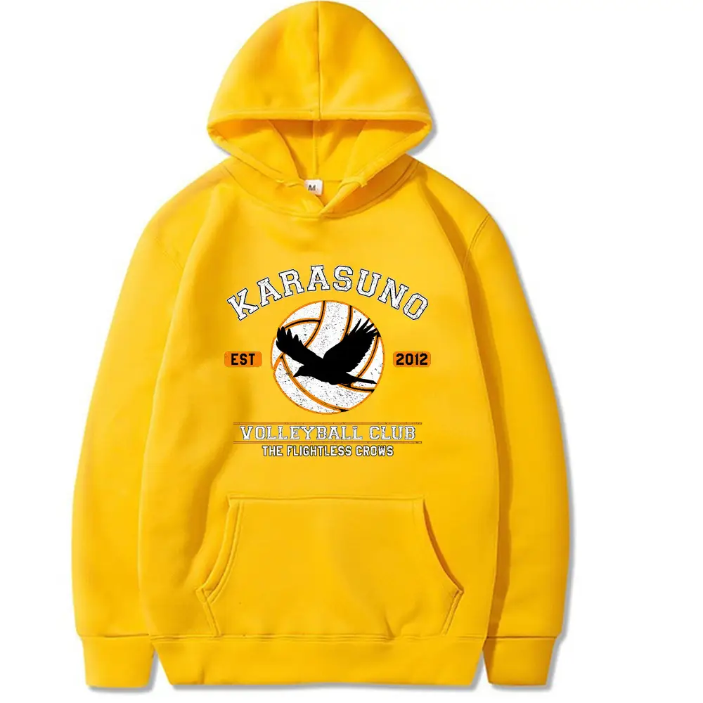 Japanese Anime Volleyball Hoodie Black Junior New Student - Image 2
