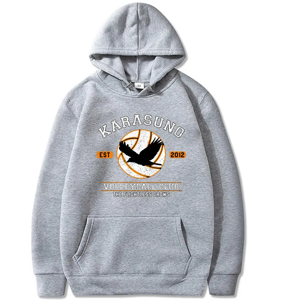 Japanese Anime Volleyball Hoodie Black Junior New Student - Image 3
