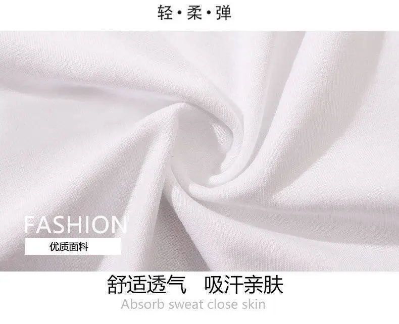 Women Cotton Printed T-Shirt White Loose Summer — feature 4