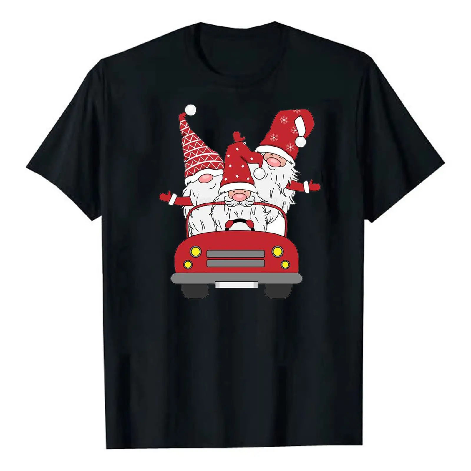 2025 Christmas T-Shirt Santa Claus Print Men Women Loose Fit