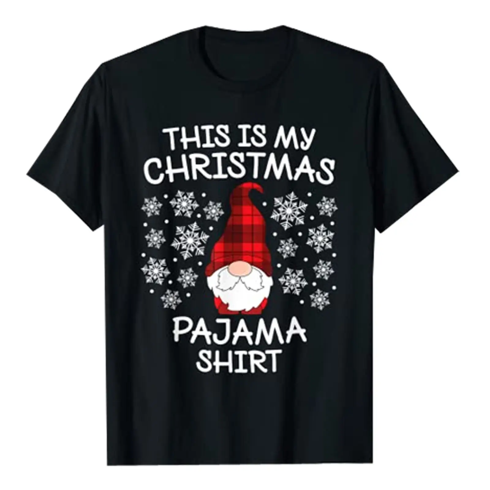 2025 Christmas T-Shirt Santa Claus Print Men Women Loose Fit