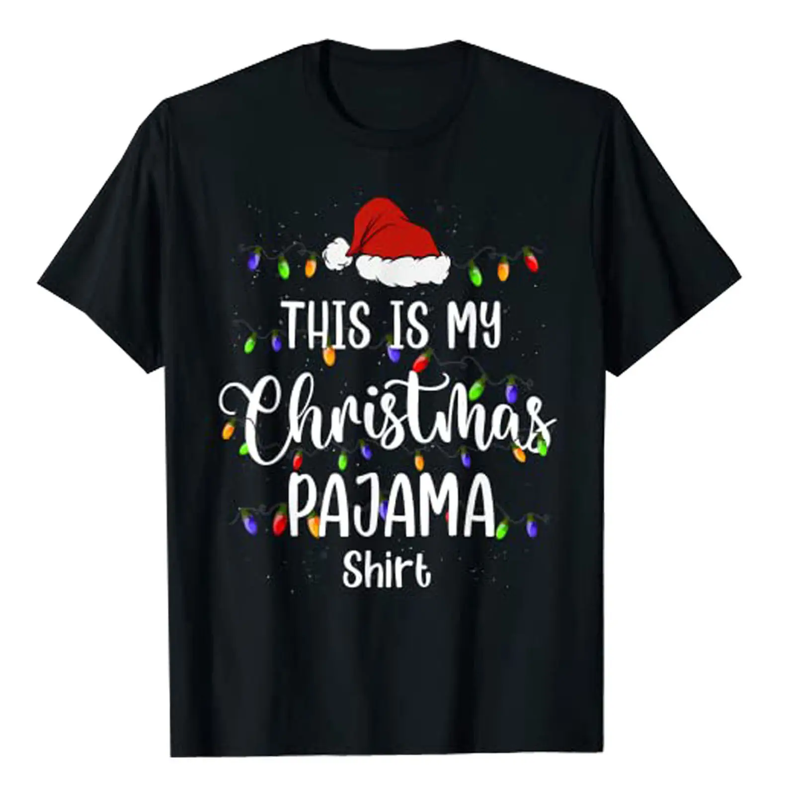 2025 Christmas T-Shirt Santa Claus Print Men Women Loose Fit