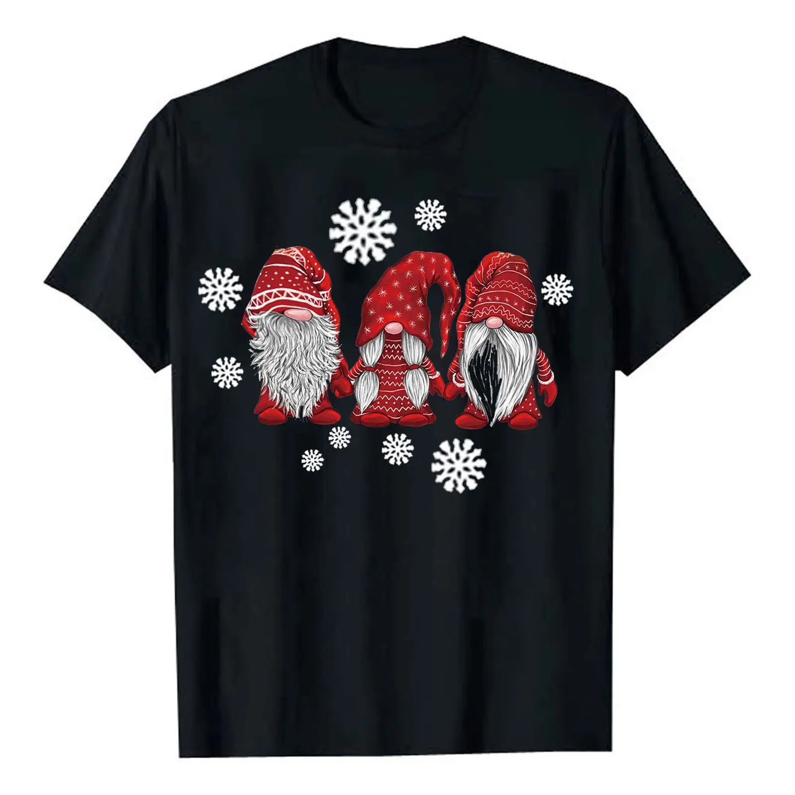 2025 Christmas T-Shirt Santa Claus Print Men Women Loose Fit