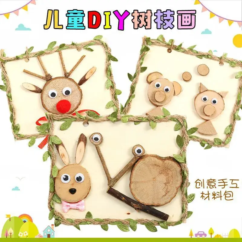 Kindergarten Wooden Branch Painting Set for Kids - Image 8
