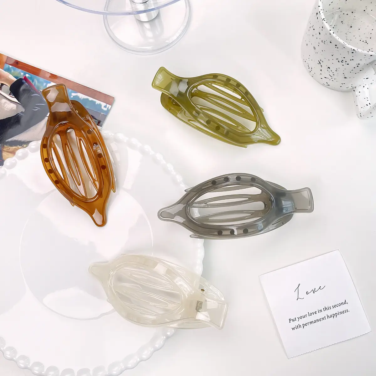 Korean Duckbill Hair Clip for Women Transparent Hot Sale - Image 5