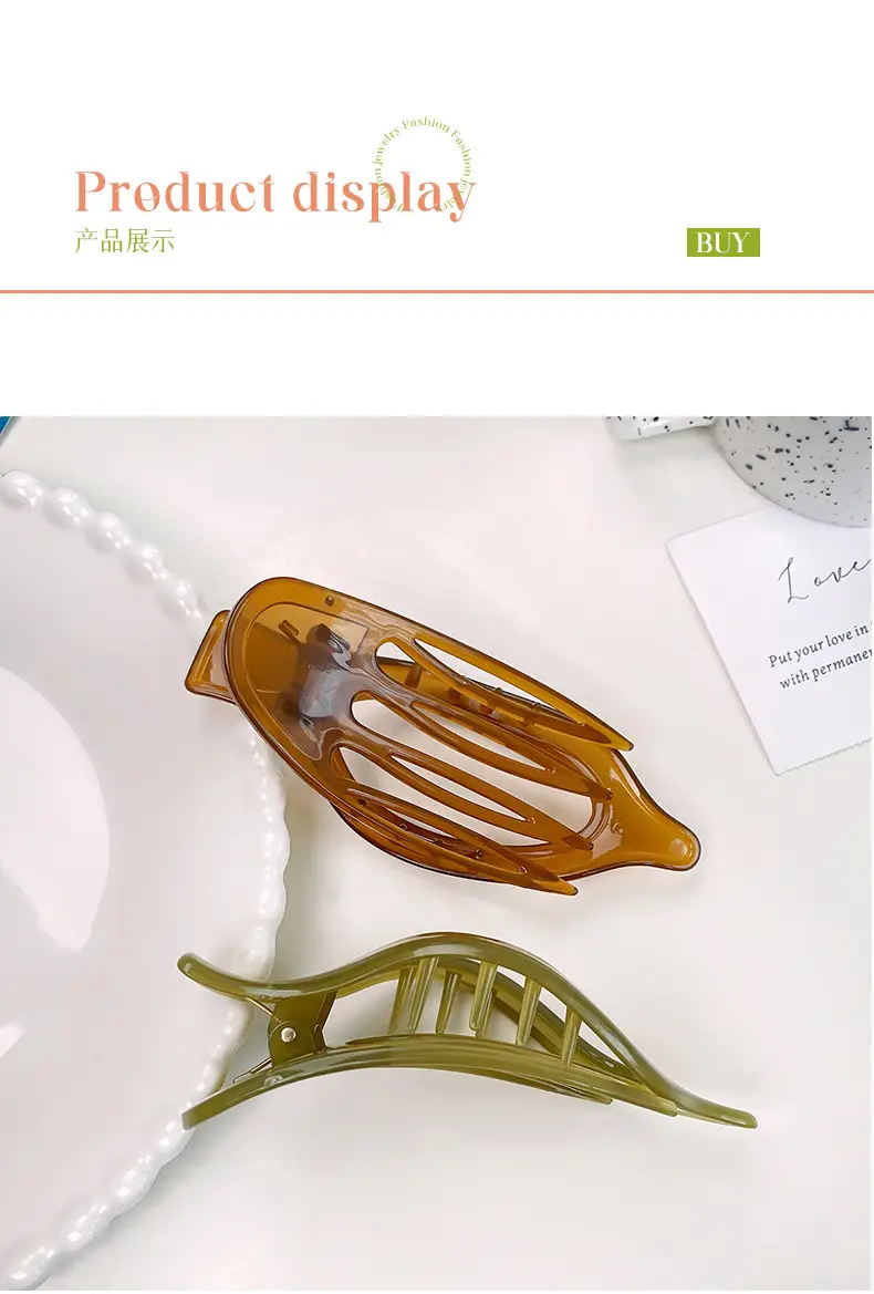 Korean Duckbill Hair Clip for Women Transparent Hot Sale — feature 5