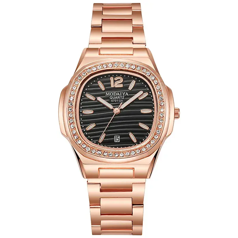 Modality Square Watch for Men Silver Alloy Belt