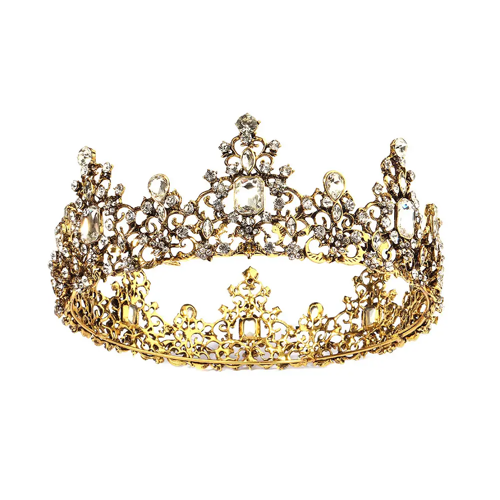Alloy Bridal Crown with Colorful Rhinestones - Image 2