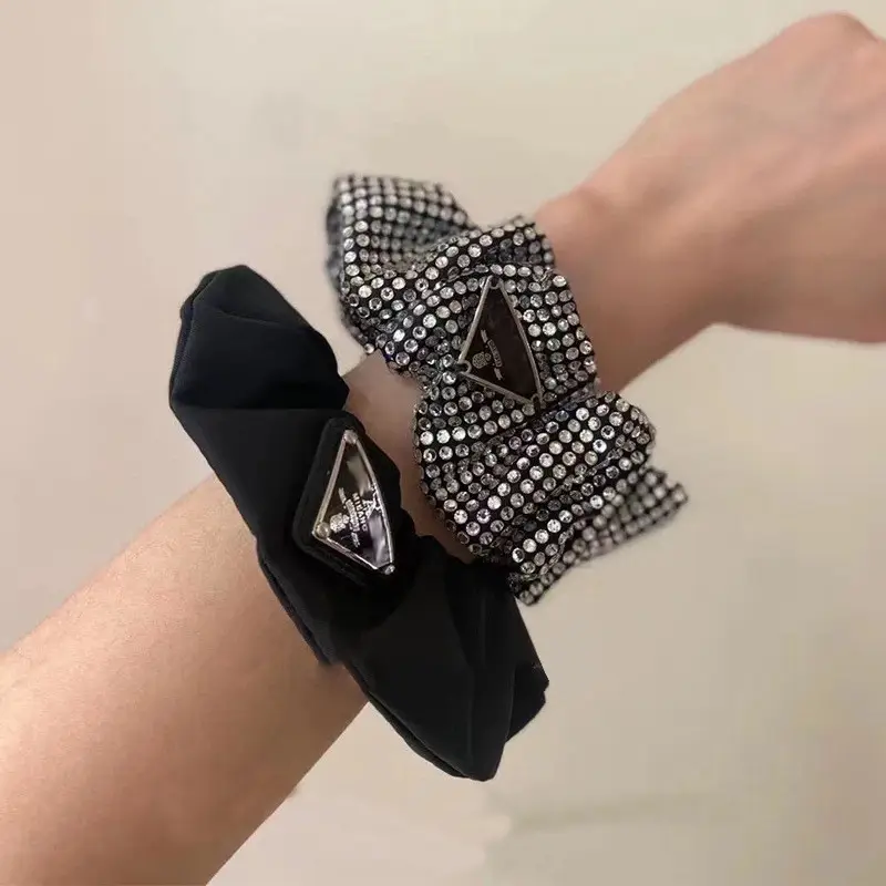 Retro French Rhinestone Hair Ring for Women - Image 5