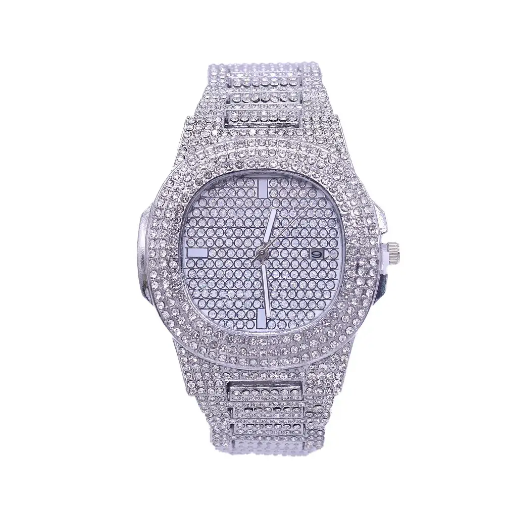 Men 3PC Gold Plated Wristwatch Set with Bracelet - Image 4
