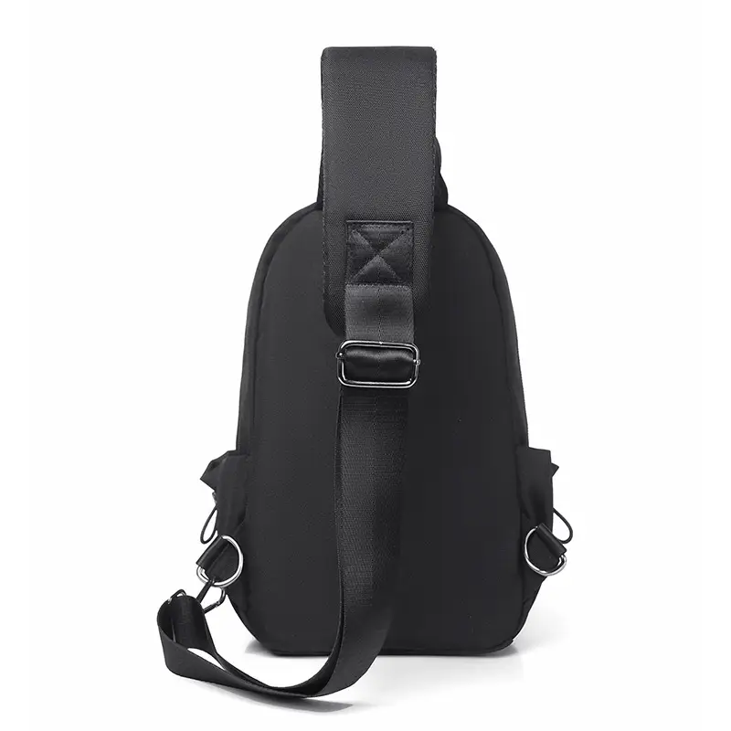 Men's Grey Multi-Functional Chest Backpack with Adjustable Strap - Image 6
