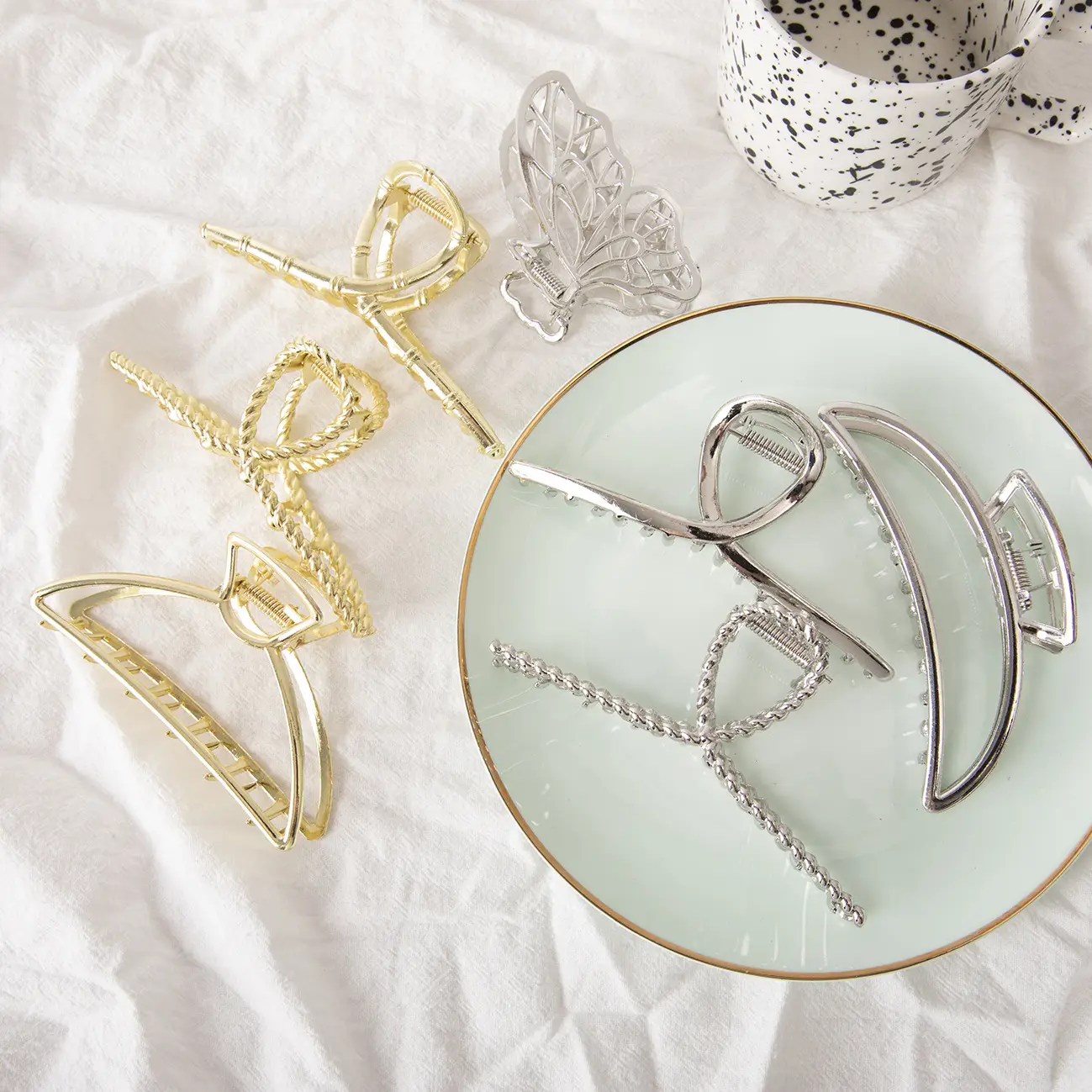 Alloy Clip Hair Accessory for Women Large Size