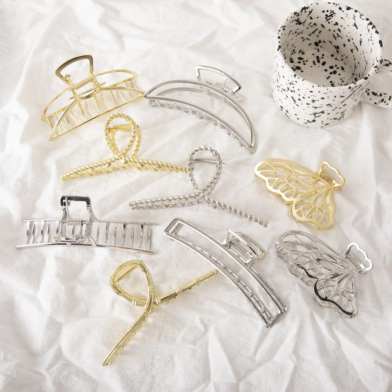 Alloy Clip Hair Accessory for Women Large Size
