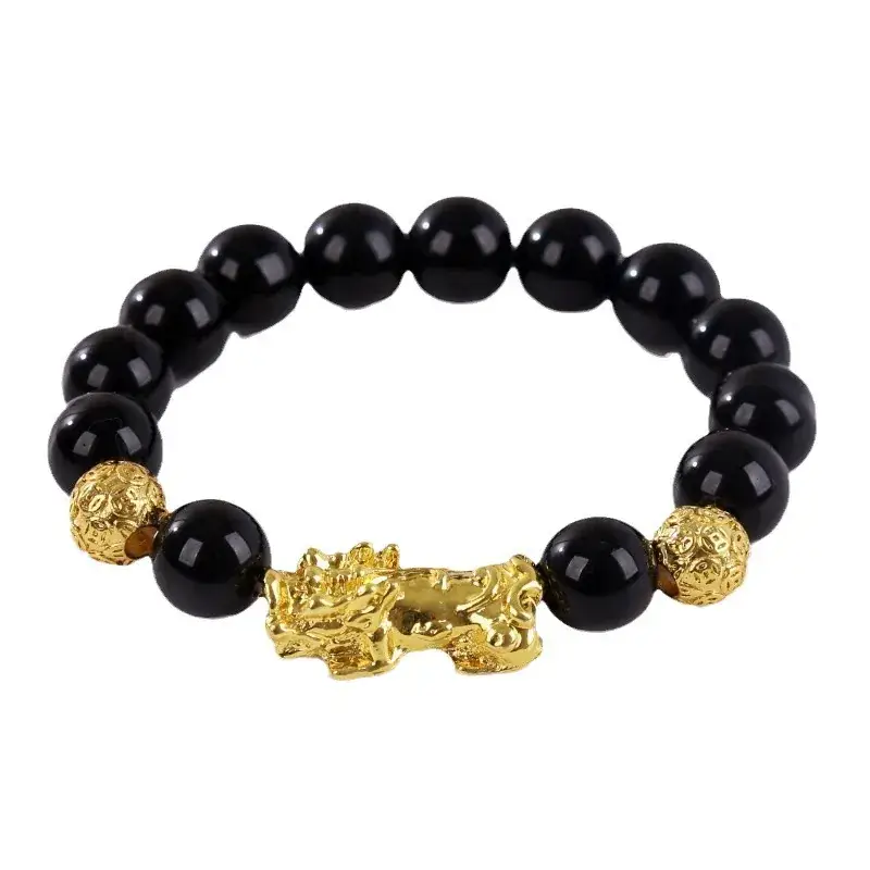Black Gold Dragon Charm Bracelet for Women - Image 4