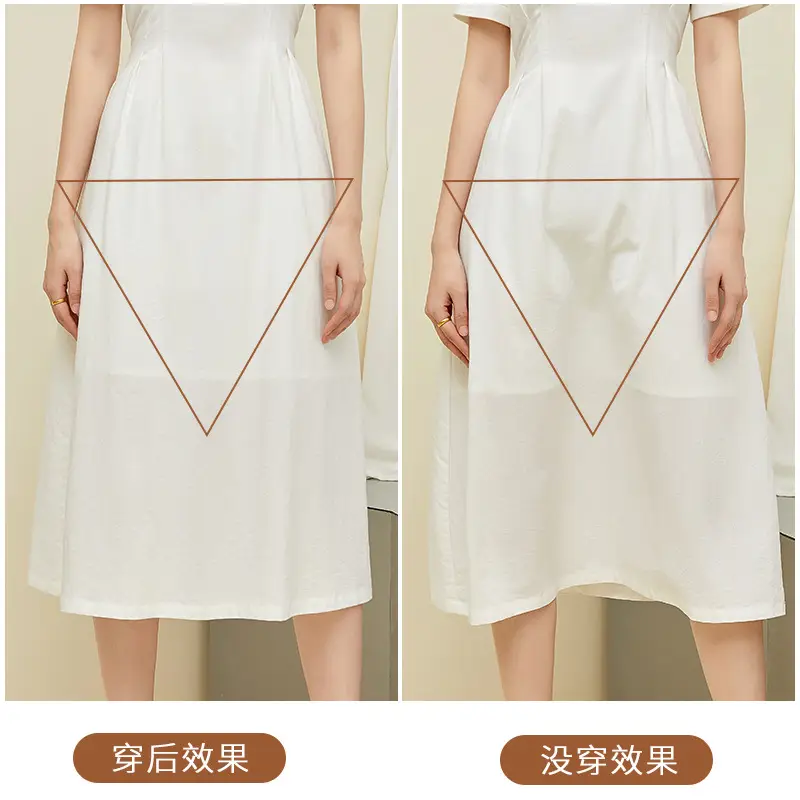 Women White Triangle Compartment Safety Pants - Image 5