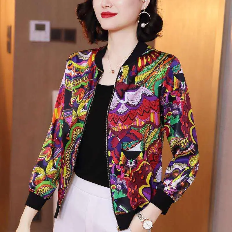 Women Printed Chiffon Jacket Sun Protective 2025 - Image 21