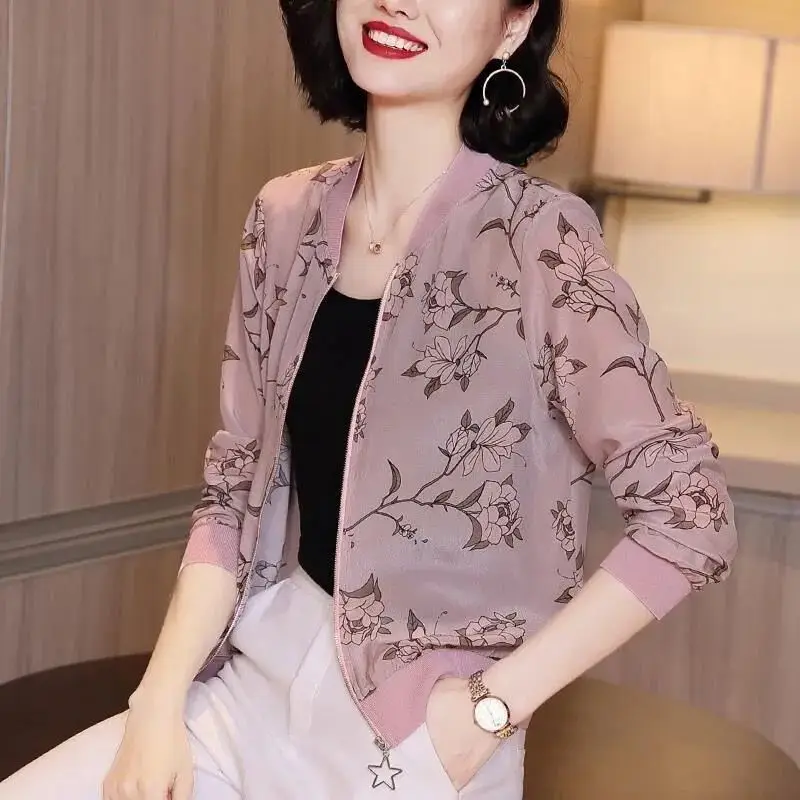 Women Printed Chiffon Jacket Sun Protective 2025 - Image 2