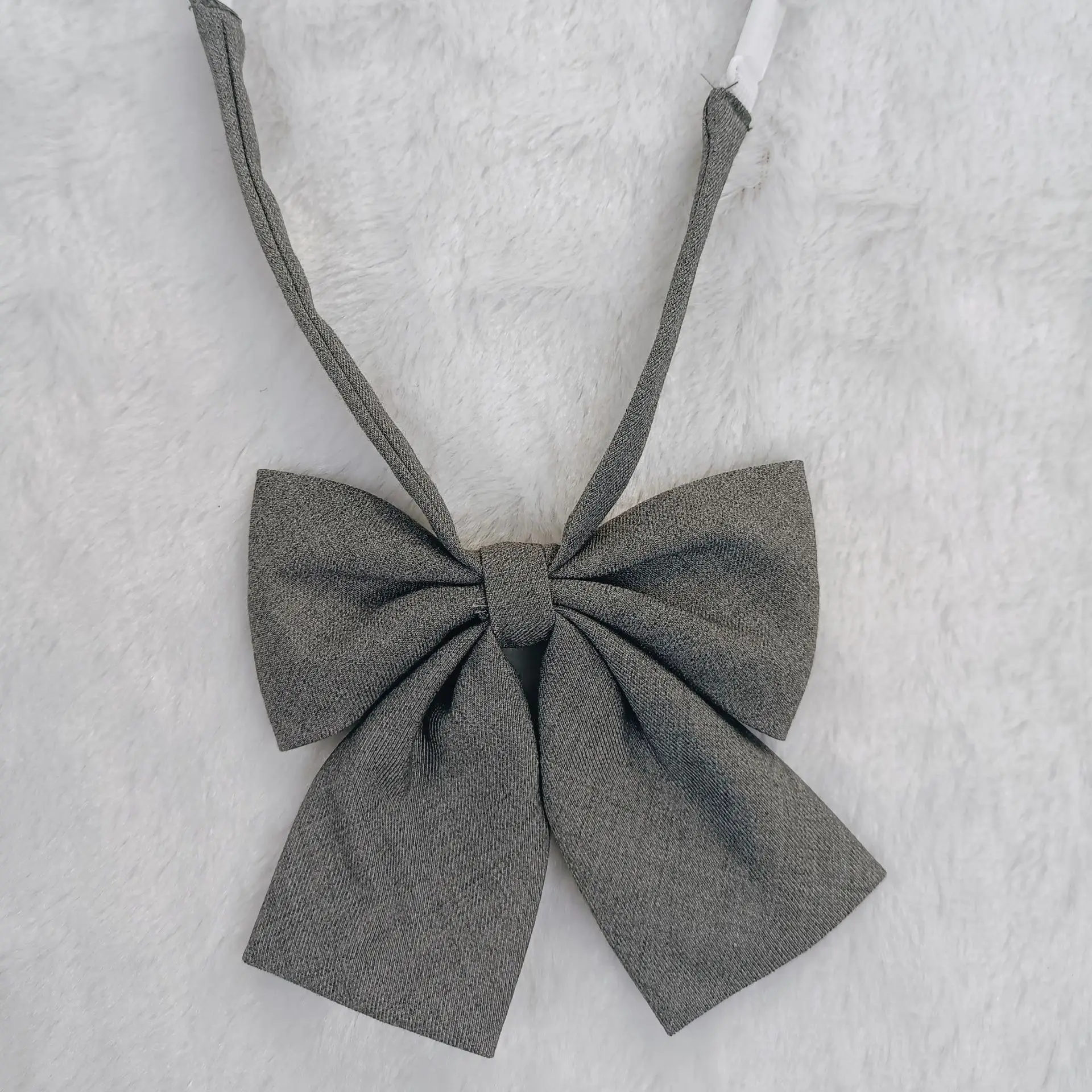 White Pleated Bow Skirt 42cm College Style - Image 2