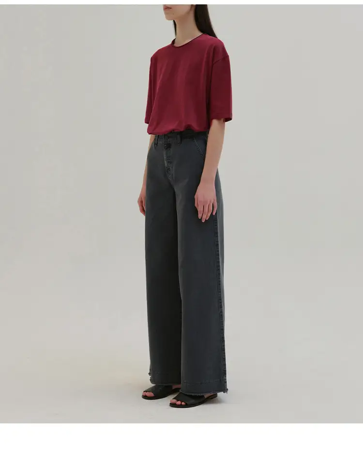 Women Maroon Short Sleeve T-Shirt Basic Style — feature 18