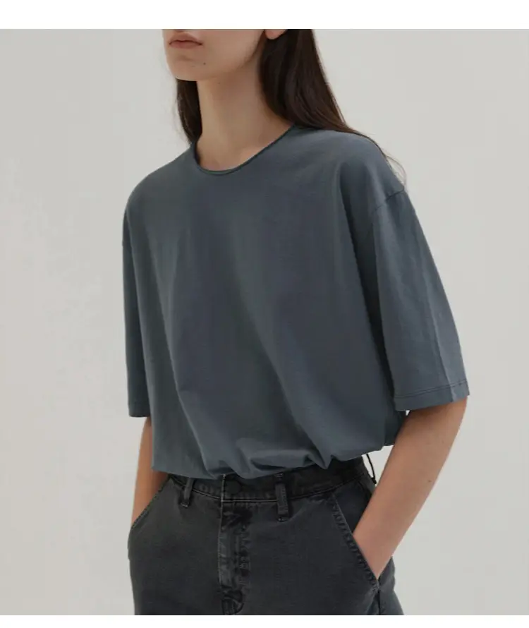 Women Maroon Short Sleeve T-Shirt Basic Style — feature 19