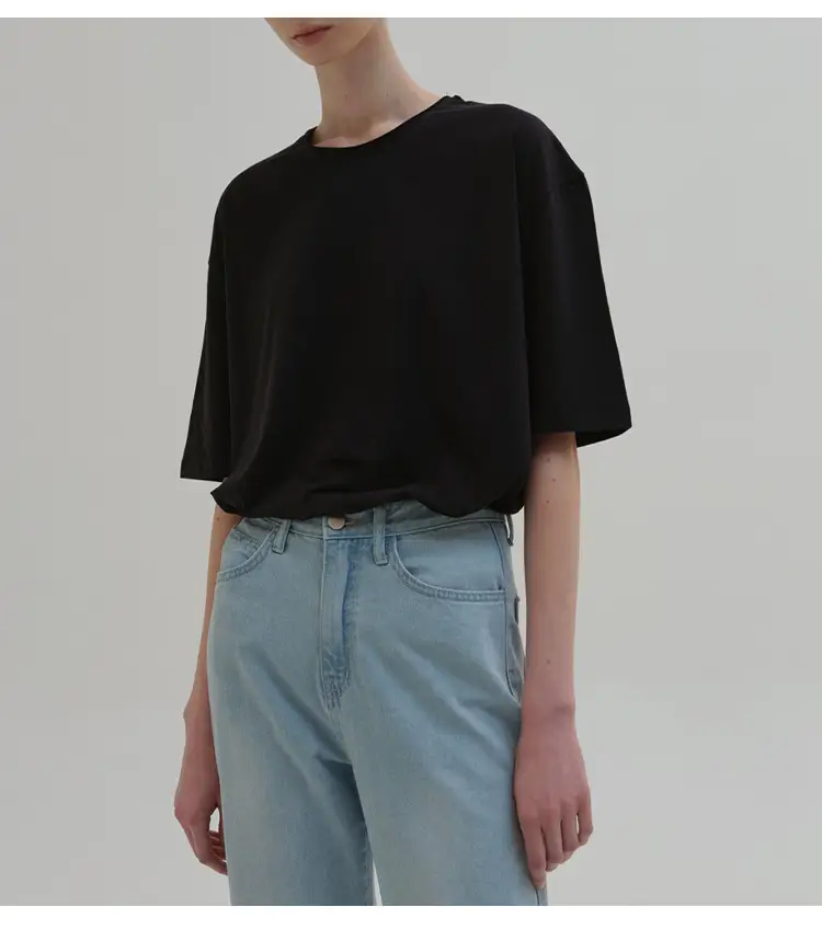 Women Maroon Short Sleeve T-Shirt Basic Style — feature 31