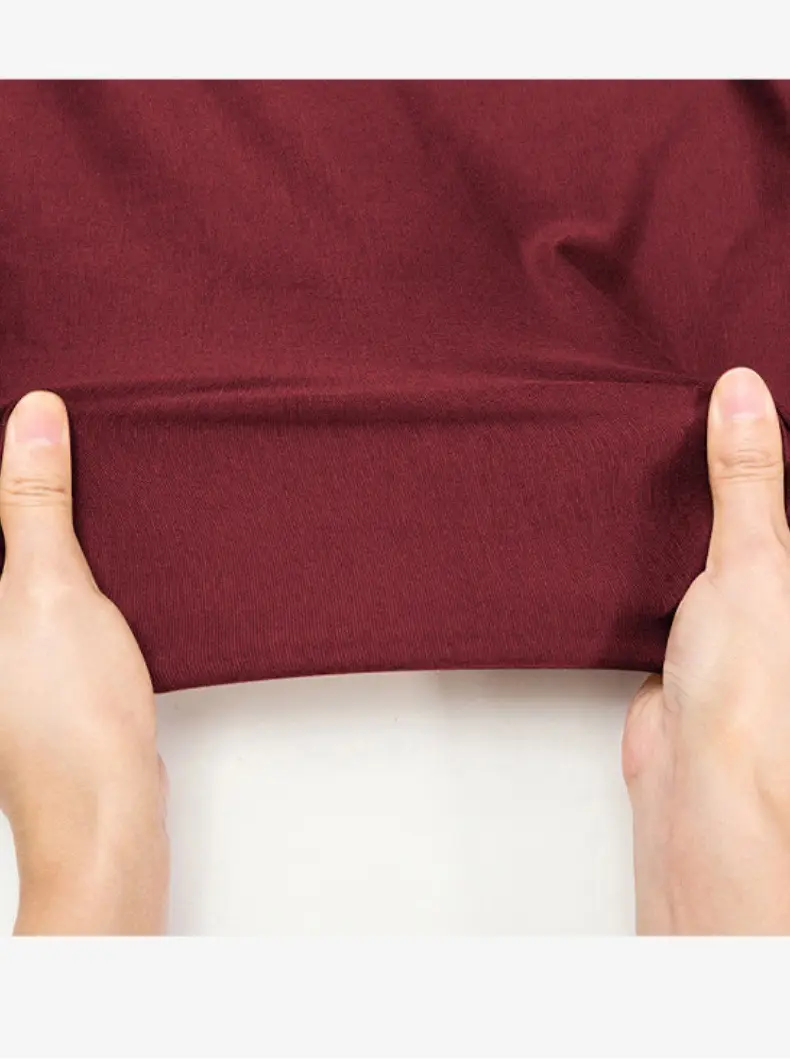 Women Maroon Short Sleeve T-Shirt Basic Style — feature 4