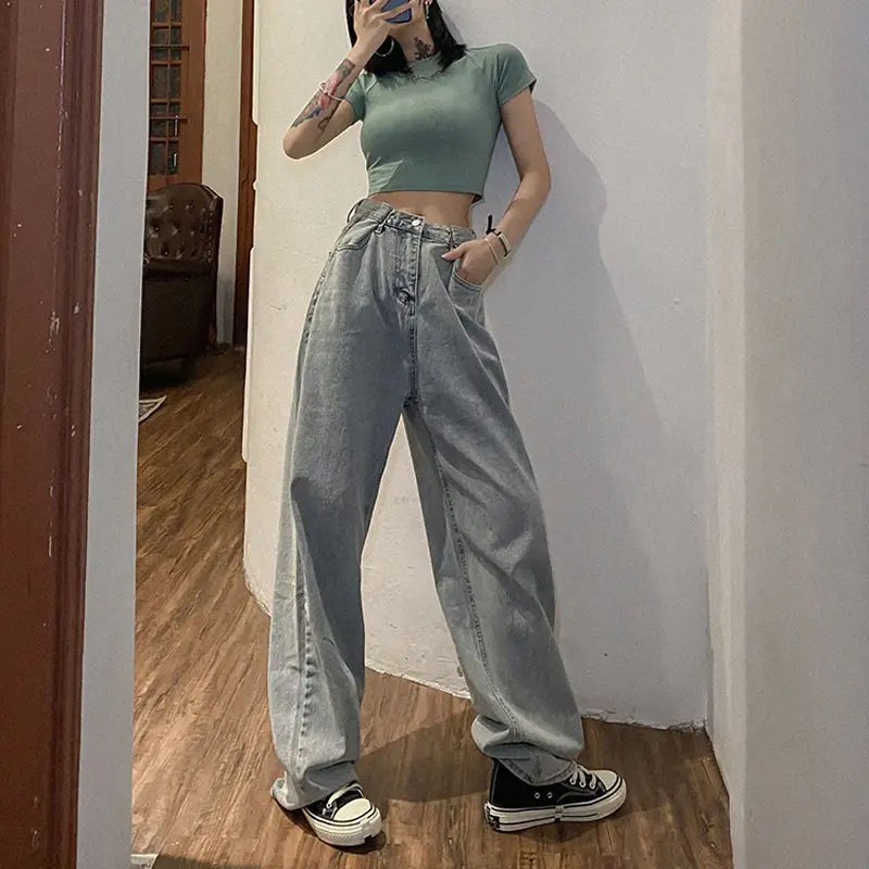 Women's Adjustable High Waist Denim Jeans 2022 - Image 6