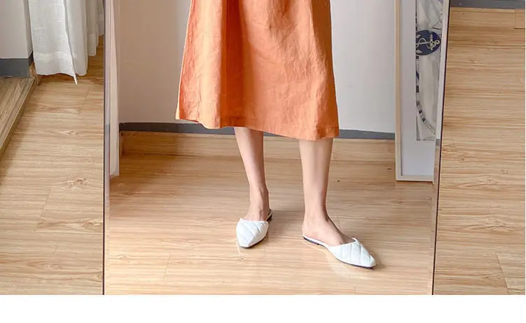 Women Cotton Loose Skirt Dress Summer 2022 Large — feature 5