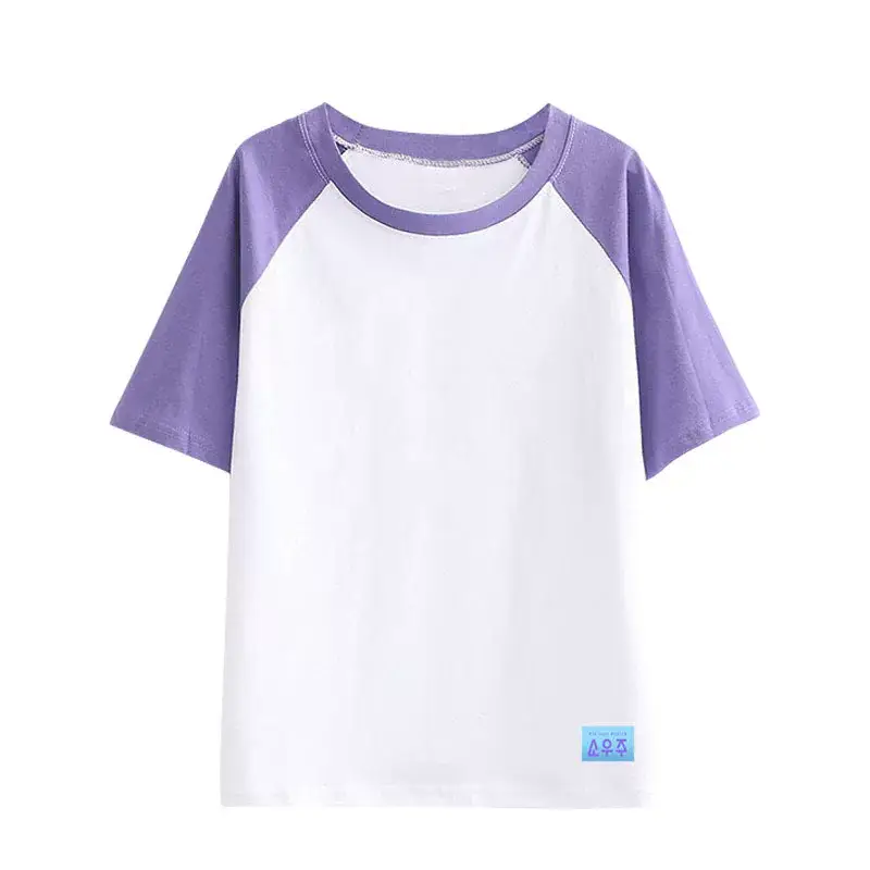 Tian Jiuguo Same Sleeve T-Shirt White Purple — feature 6